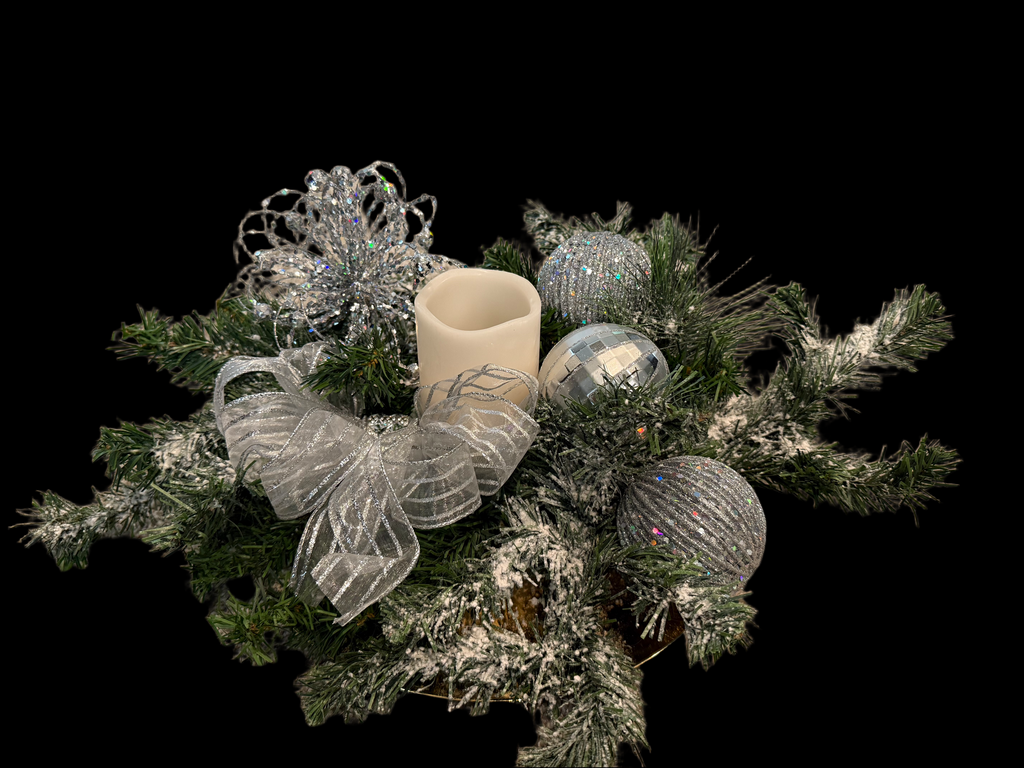 Silver Lit Arrangement
