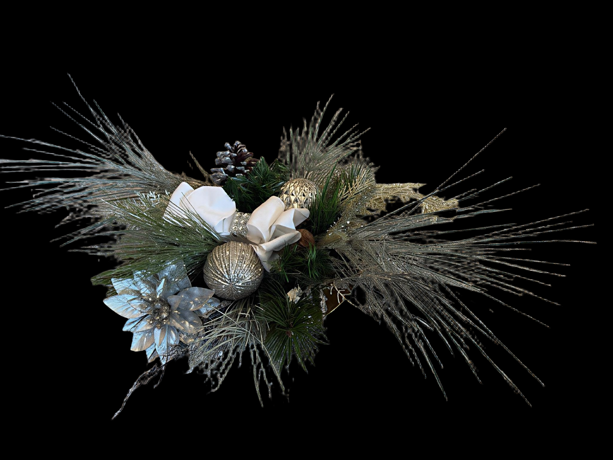 Silvery Spray Arrangement