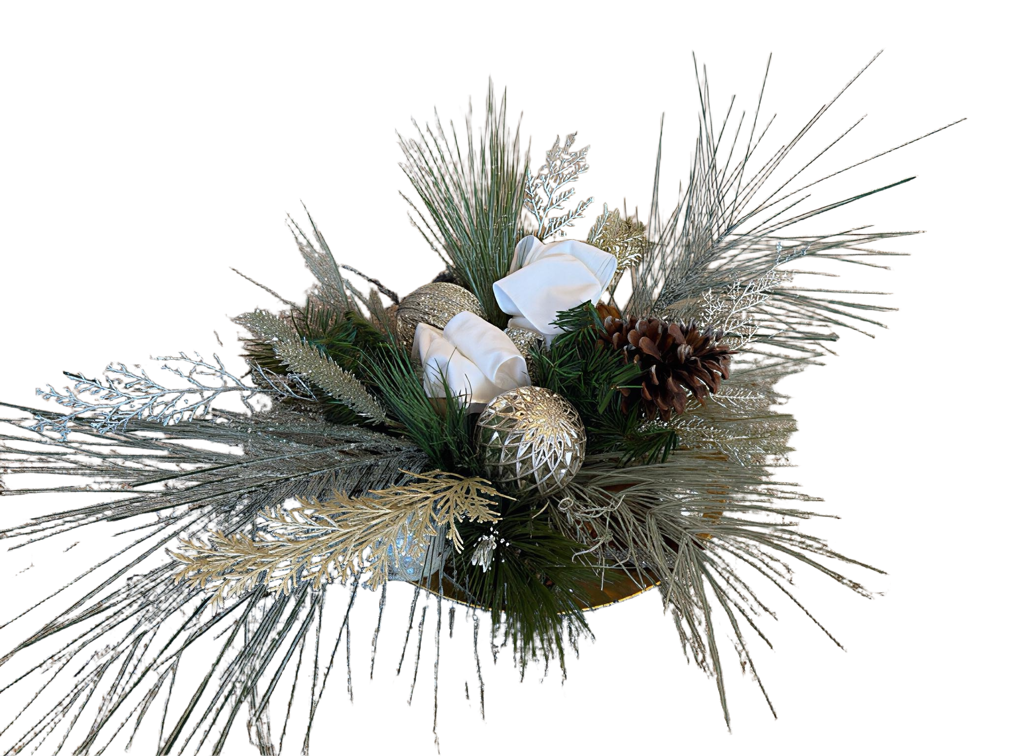 Silvery Spray Arrangement